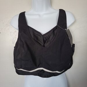 Syrokan NWT Women's 46DD Black Bra Plus Size Curvy Thick Straps